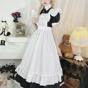 Sweet Classical Neko Maid Long Dress Short Sleeves ON656 -