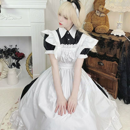 Sweet Classical Neko Maid Long Dress Short Sleeves ON656 -