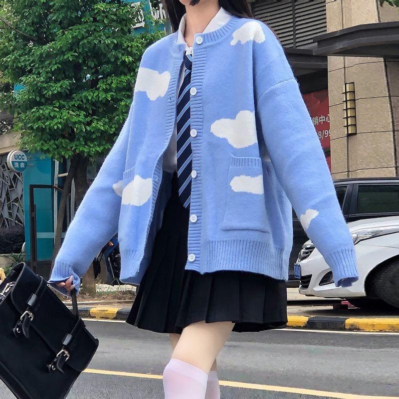 Sweet Cloud Sky Fashion Sweater Coat MM1636 - KawaiiMoriStore