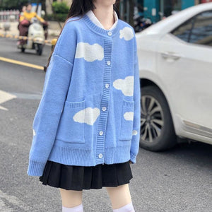 Sweet Cloud Sky Fashion Sweater Coat MM1636 - KawaiiMoriStore