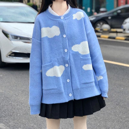 Sweet Cloud Sky Fashion Sweater Coat MM1636 - KawaiiMoriStore