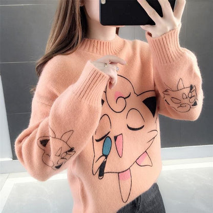 Sweet Cute Puff Turtleneck Sweater MK15706 - KawaiiMoriStore