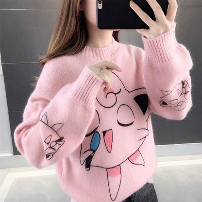 Sweet Cute Puff Turtleneck Sweater MK15706 - KawaiiMoriStore