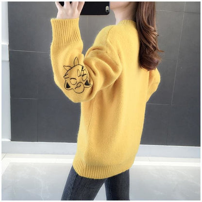 Sweet Cute Puff Turtleneck Sweater MK15706 - KawaiiMoriStore