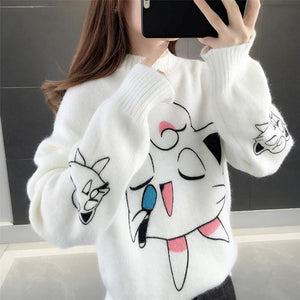 Sweet Cute Puff Turtleneck Sweater MK15706 - KawaiiMoriStore