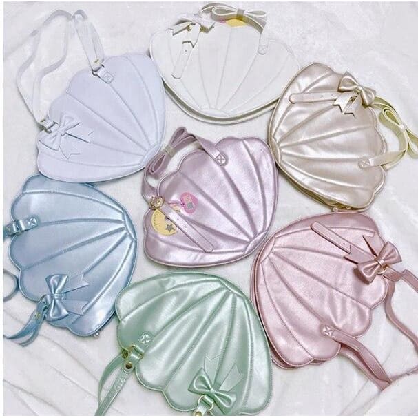 Sweet Lolita Big Shell Bag Cute Bowknot Cosplay Bag MK0799 - KawaiiMoriStore