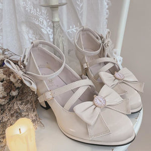 Sweet Lolita Bow Princess Shoes MK15950 - KawaiiMoriStore