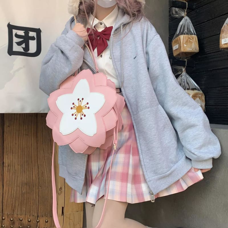 Sweet Lolita Cherry Blossom Season Sakura Crossbody Bags MK15891 - KawaiiMoriStore