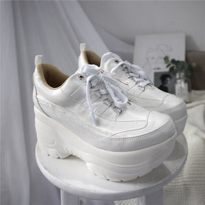 Sweet Lolita Shoes High Heel Casual Sneakers MM0559 - KawaiiMoriStore
