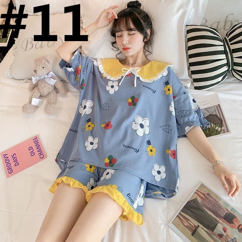 Sweet Pair Of Short Sleeved Pyjamas MK15125 - KawaiiMoriStore