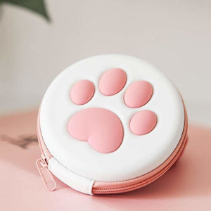 Sweet Pastel Pink White Paw Switch Game Card Holder MM1757 -