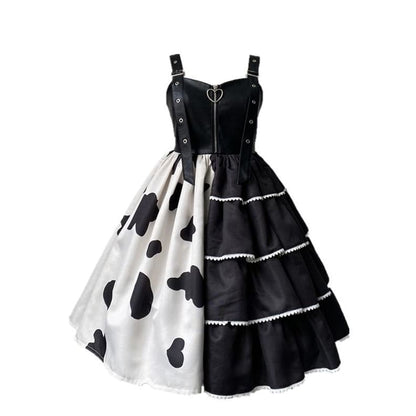 Sweet Spotted Lolita Dress MK15804 - KawaiiMoriStore