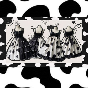 Sweet Spotted Lolita Dress MK15804 - KawaiiMoriStore
