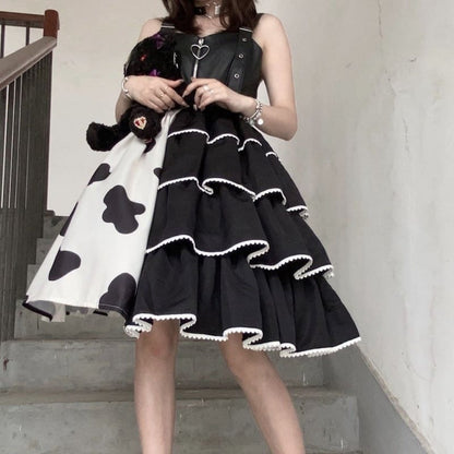 Sweet Spotted Lolita Dress MK15804 - KawaiiMoriStore