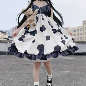 Sweet Spotted Lolita Dress MK15804 - KawaiiMoriStore
