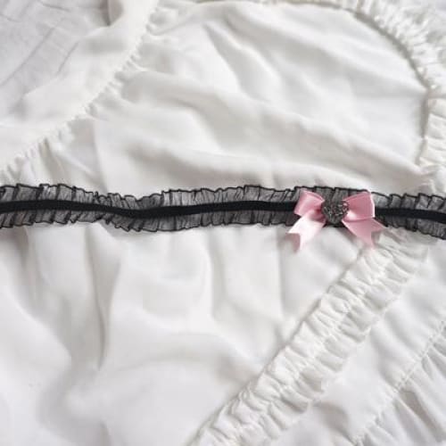 Sweetheart Pink Collar Necklace MK16032 - KawaiiMoriStore