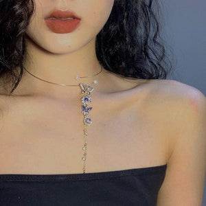 Vitality Girl Bowknot Collar Nacklace MK15992 - KawaiiMoriStore