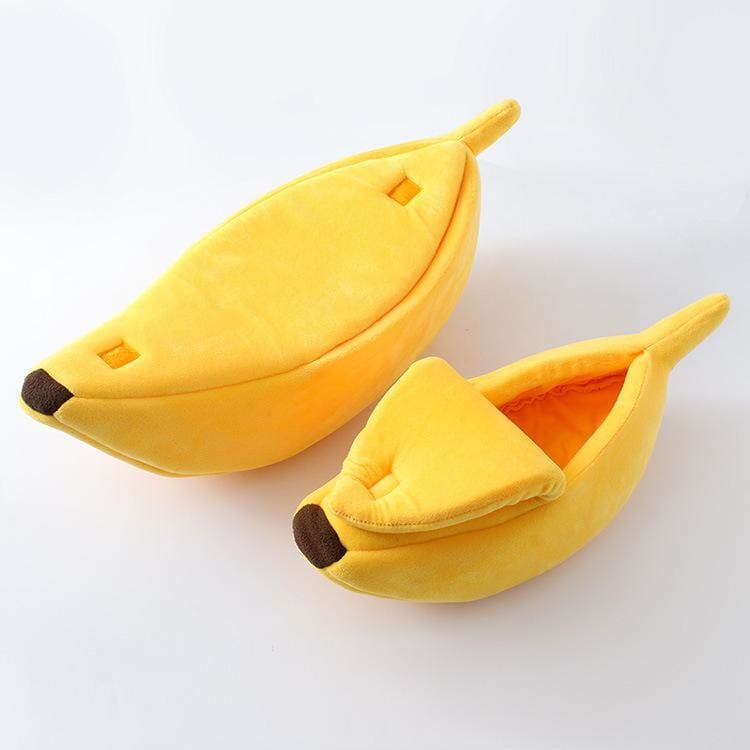 Warm Banana Shaped Pets Dog/Cat Sleeping House Bag MK15388 - KawaiiMoriStore