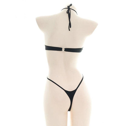 Women's Ring Buckles One-Piece Bikini Set MK16011 - KawaiiMoriStore