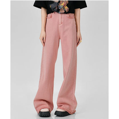 Y2K Style Baggy Long Pink Pants ON621 - pants