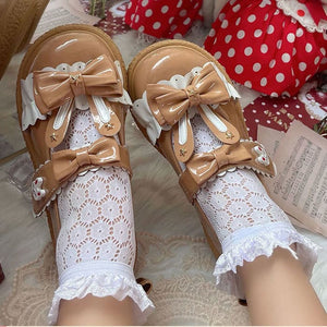 Lolita Style Doll Shoes - Lovesickdoe - Yellow Brown /
