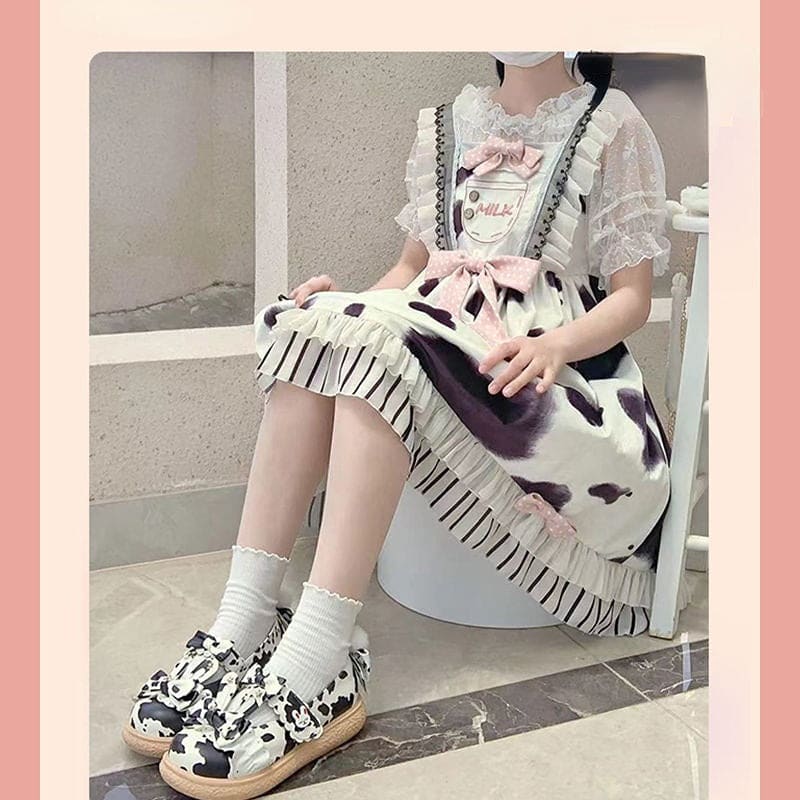 Lolita Style Doll Shoes - Lovesickdoe - Cow / US 3/UK 2/EU34